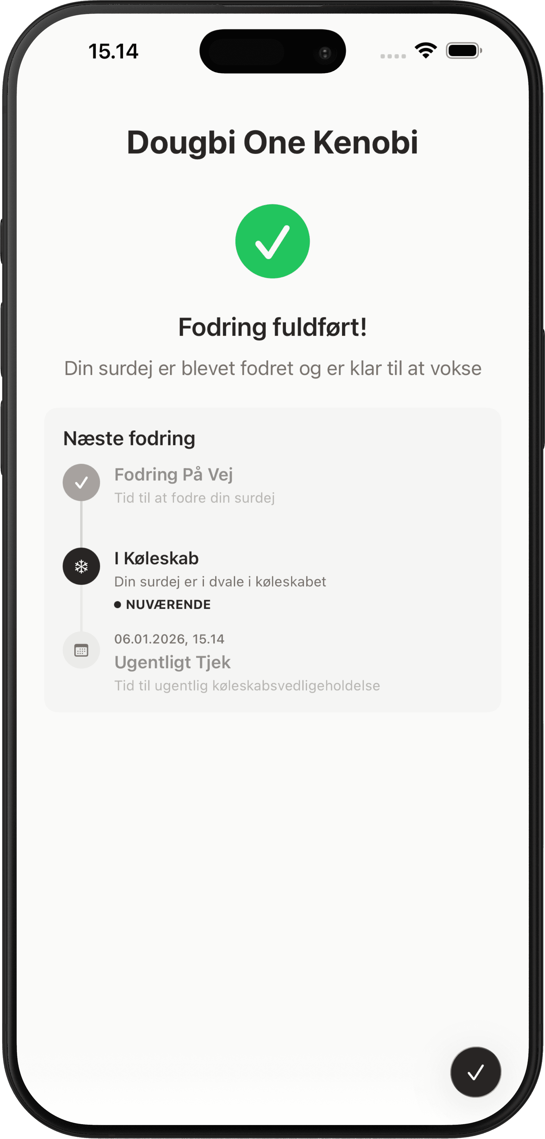 Glem aldrig en fodring