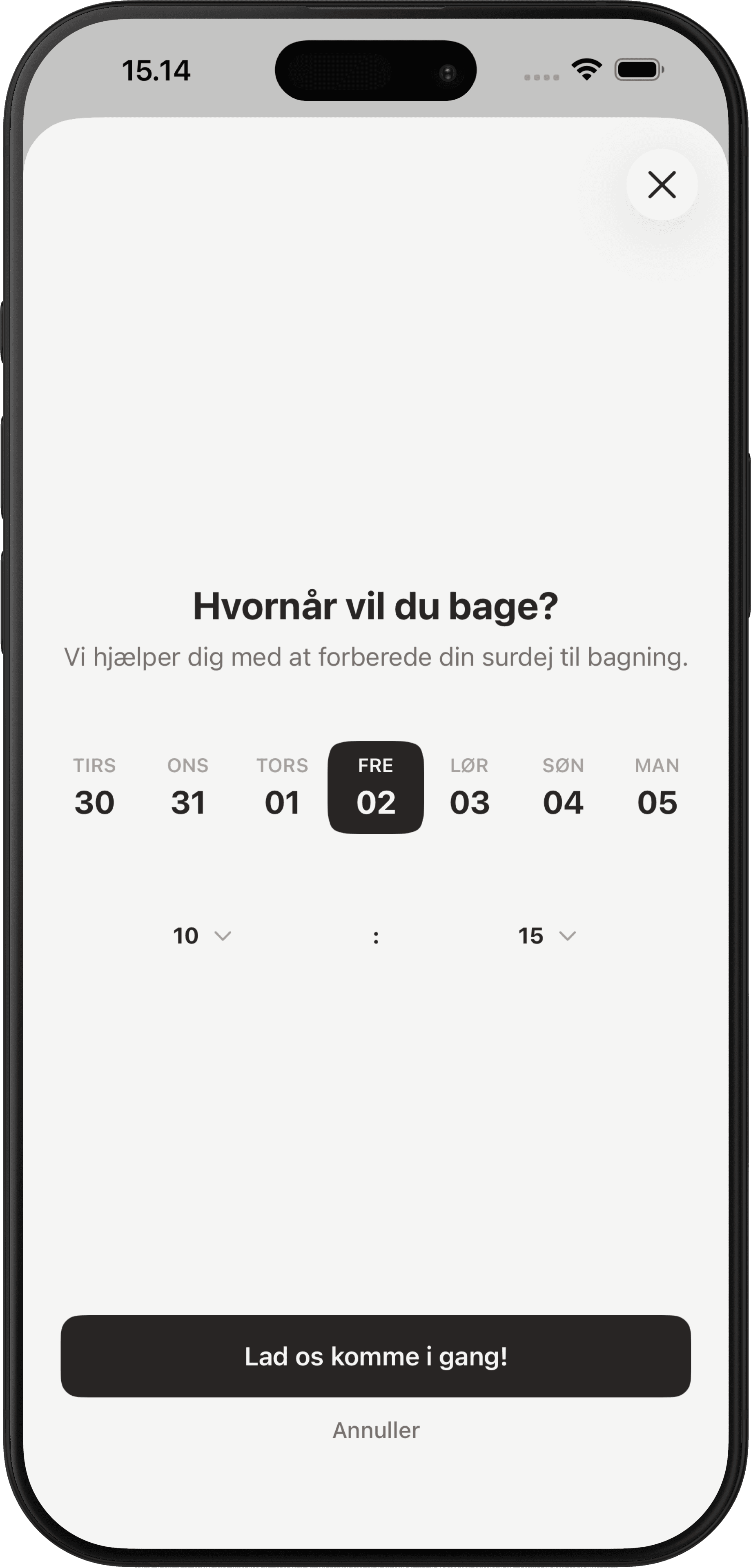 Bag når det passer dig